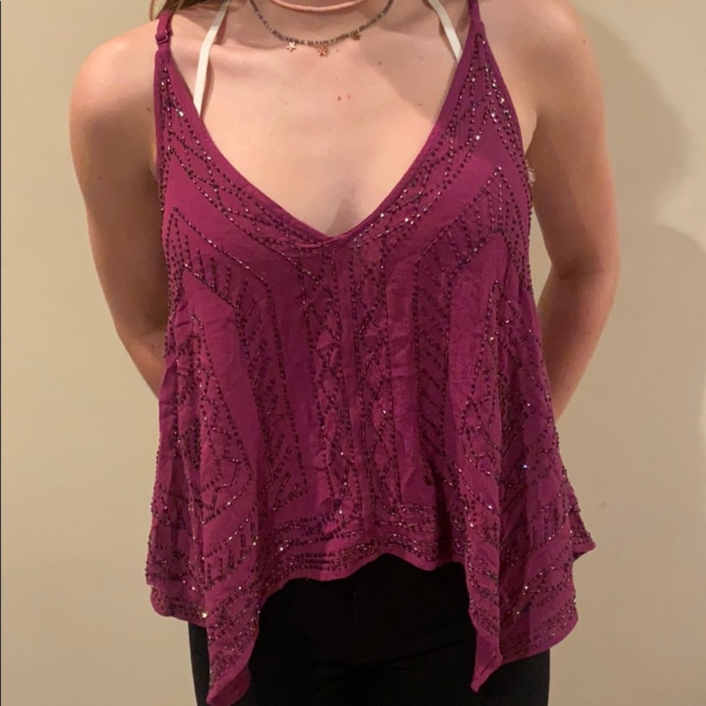 Shirt with reallly pretty beads